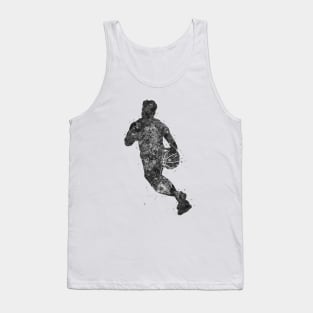 Basketball player man black and white Tank Top